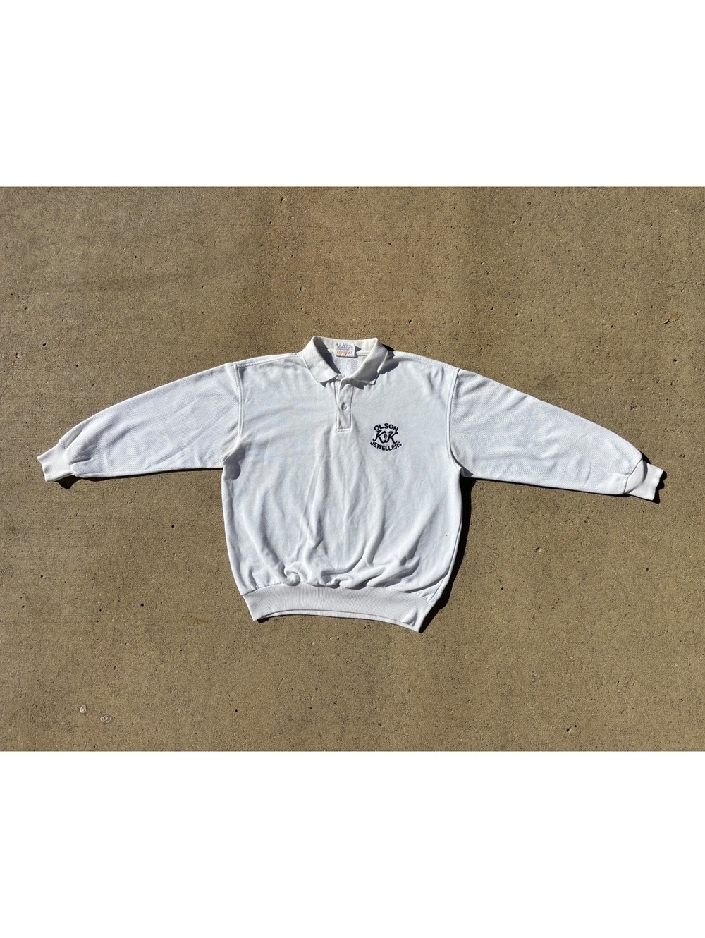Vintage All Canada Olson K&K Polo Sweatshirt Made Taiwan